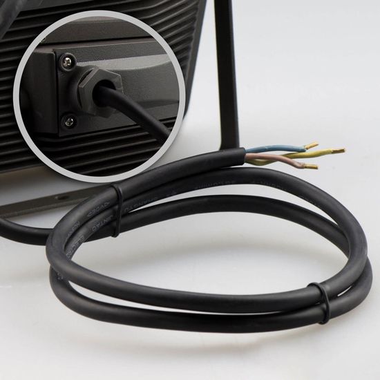 ISOLED LED Fluter 30W, kaltweiß, schwarz, IP65