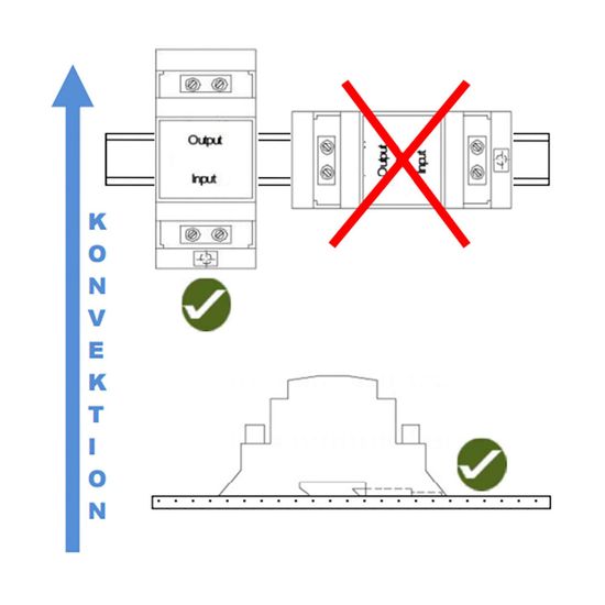 ISOLED Einschaltstrombegrenzer 16A für kapazitive Lasten, Hutschienenmontage