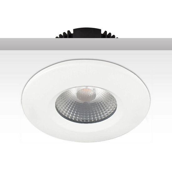 ISOLED Cover Aluminium rund/Kante weiß matt für Einbaustrahler Sys-68