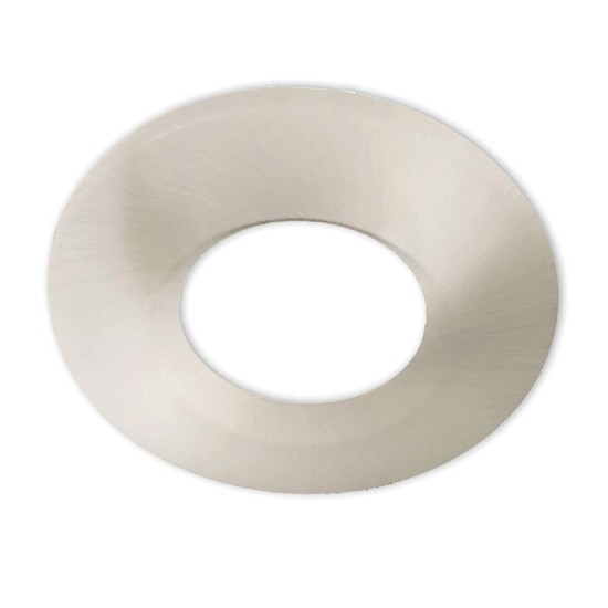ISOLED Cover Aluminium rund/Kante nickel gebürstet für Einbaustrahler Sys-68