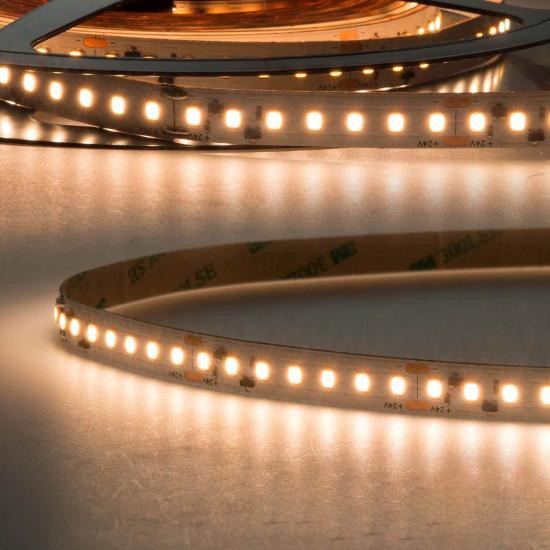 ISOLED LED CRI930 Vollspektrum Linear Flexband Streifen, 24V, 14W, IP20, warmweiß, 160 LED/m
