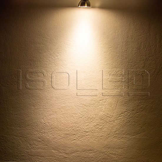 ISOLED GU10 Vollspektrum LED Strahler 7W COB, 36°, 3000K, dimmbar