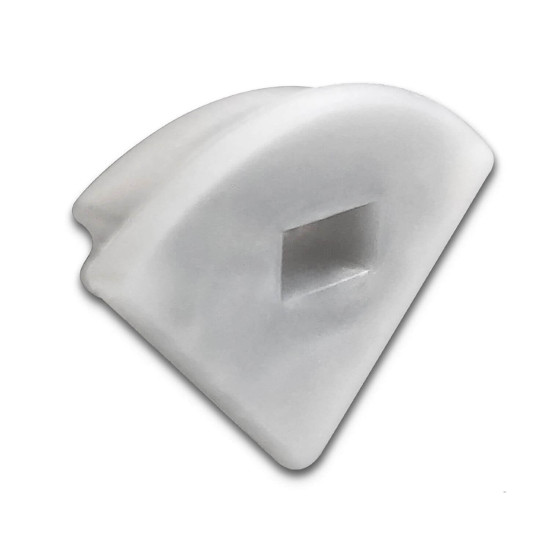 ISOLED Endkappe EC 68 Silikon für Profil CORNER13 mit Kabeldurchführung, 1 STK
