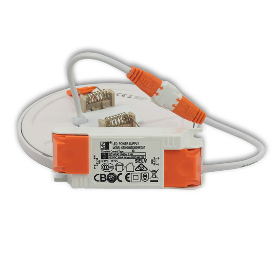 Isoled LED Downlight Flex 8W, prismatisch, 120°, Lochausschnitt 50-100mm, warmweiß 113753