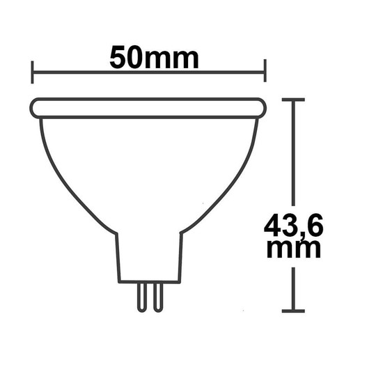 Isoled MR16 LED Strahler 3,5W, 270°, opal, warmweiß 113760