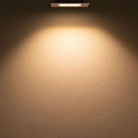 ISOLED LED Downlight Prism blendungsreduziert 18W, IP54, warmweiß, dimmbar