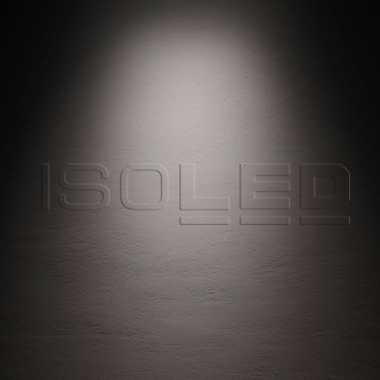 ISOLED LED Einbauleuchte Raster Line weiß/schwarz, 20W, neutralweiß, schwenkbar