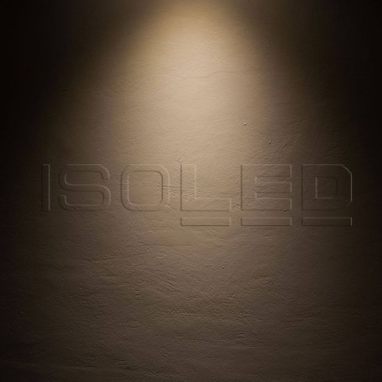 ISOLED LED Einbaustrahler, weiß, 8W, 36°, rund, warmweiß, IP65, dimmbar