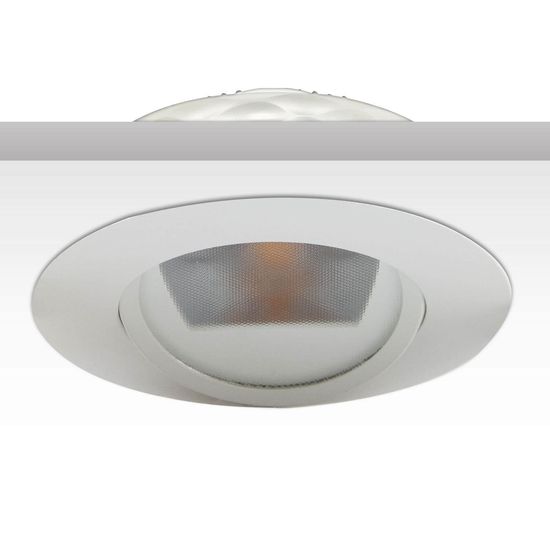 ISOLED LED Einbaustrahler asymmetrisch COB, weiß, 8W, 50°, IP44, rund, neutralweiß, dimmbar