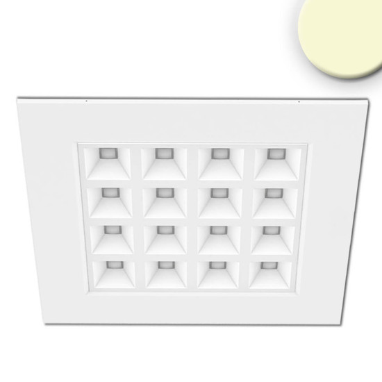Isoled LED Panel UGR<16 Line 625, 36W, Rahmen weiß, warmweiß, Push oder DALI dimmbar 114187