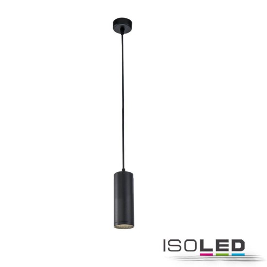 ISOLED Pendelleuchte 130 GU10, rund, schwarz