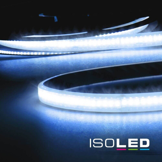 ISOLED LED AQUA CRI9B Linear 48V Flexband Streifen, 8W, IP68, blau, 30 Meter, 240 LED/m