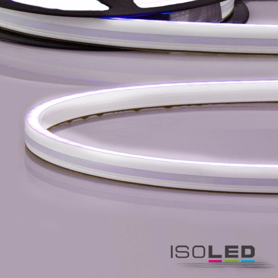 ISOLED LED Neon Flexband Streifen 6512, 24V, 14,4W, IP66, RGB, 140 LED/m, inkl. Montageclips
