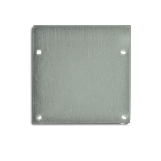 ISOLED Endkappe EC51 Aluminium silber für Profil LAMP55, 2 STK, inkl. Schrauben