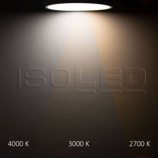 ISOLED LED Deckenleuchte PRO weiß, 30W, rund, 300mm, ColorSwitch 2700/3000/4000K, dimmbar