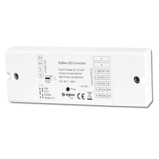 Isoled ZigBee 3.0 PWM-Dimmer für LED Flexbänder/Spots, 5 Kanal, 12-24V DC 5x4A 114729
