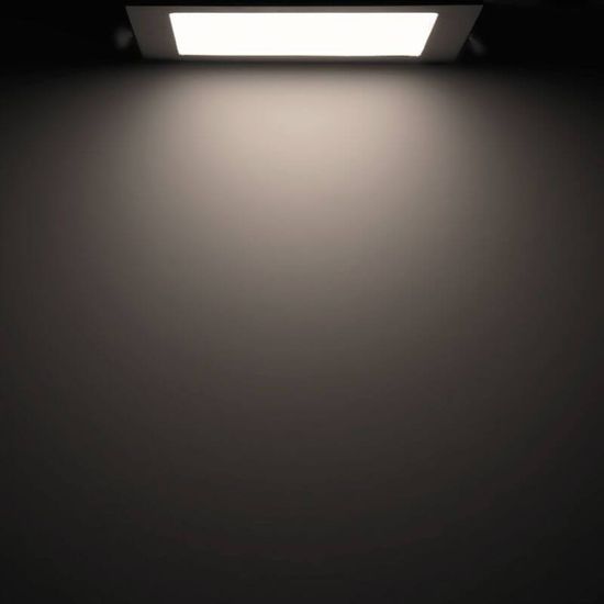 ISOLED LED Downlight, 15W, eckig, ultraflach, silber, neutralweiß, dimmbar