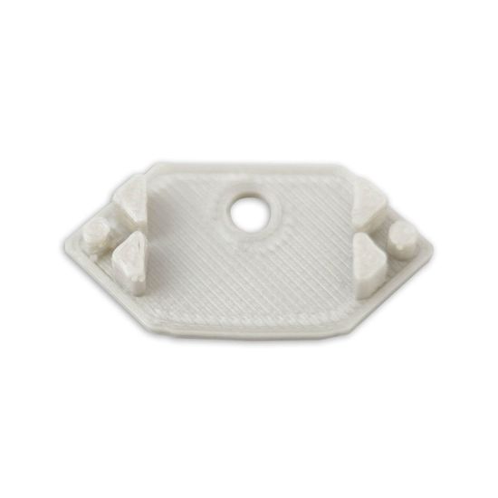 ISOLED Endkappe E207 für LED Fliesenprofil Inneneck, mit Kabeldurchführung, 1STK