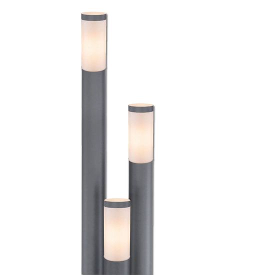 ISOLED Pollerleuchte 1700 anthrazit, IP44, 3x E27 Fassung