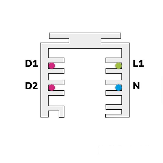 ISOLED 3-PH Schienen-Strahler fokussierbar, 36W, 30°-50°, schwarz matt, 3000K, CRI92, DALI dimmbar