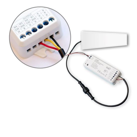 ISOLED LED Panel HCL Line 600, UGR<19 4H/8H, CRI90, 42W, weißdynamisch, DALI DT8