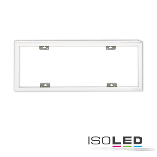 ISOLED Aufbaurahmen weiß RAL 9016, Höhe 7cm, für LED Panels 300x1200, steckbare Schnellmontage