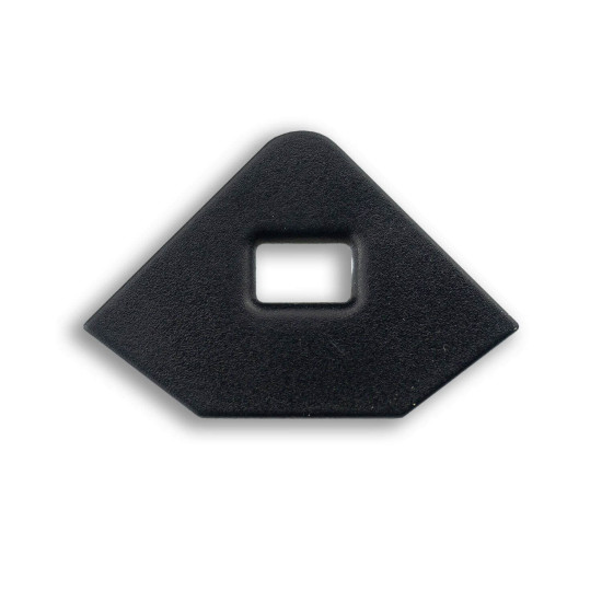 ISOLED Endkappe EC97 schwarz für Profil CORNER11n mit Kabeldurchführung, 1 STK