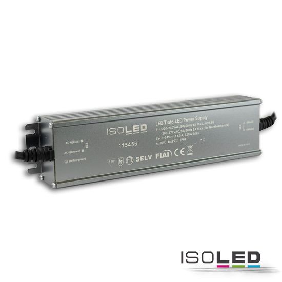ISOLED LED Trafo V2, 24V/DC, 0-320W, IP67, SELV