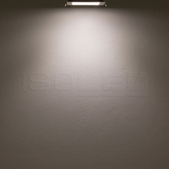 ISOLED LED Downlight, 9W, eckig, ultraflach, blendungsreduziert, weiß, neutralweiß, dimmbar CRI90