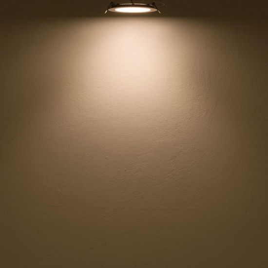 ISOLED LED Downlight, 12W, rund, ultraflach, blendungsreduziert, weiß, warmweiß, dimmbar CRI90