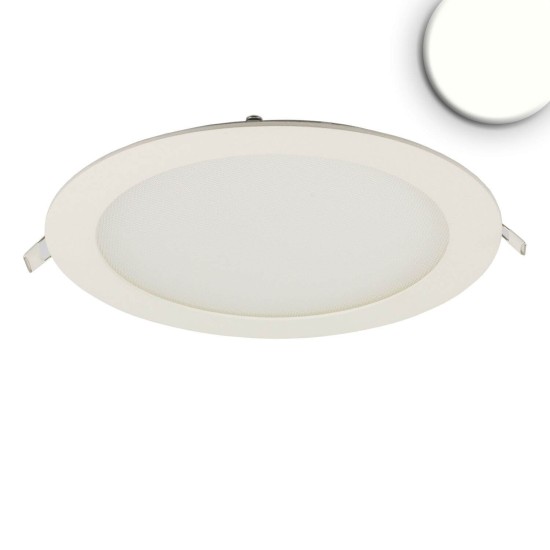 ISOLED LED Downlight, 18W, rund, ultraflach, blendungsreduziert, weiß, neutralweiß, dimmbar CRI90