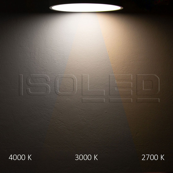 Isoled LED Deckenleuchte PRO schwarz, 8W, rund, DN120, ColorSwitch 2700/3000/4000K, dimmbar 115498