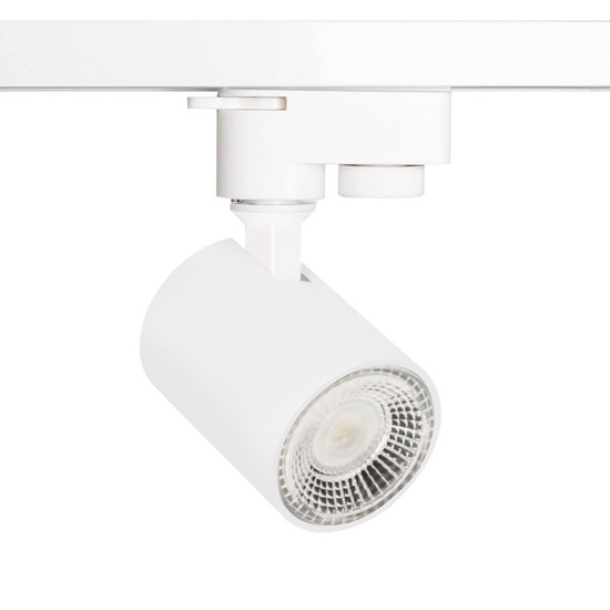 Isoled 3-Phasen Schienen-Adapter Mini für GU10-Spots, weiß matt 115504