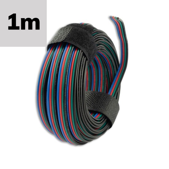 ISOLED Kabel RGB 4x0.5mm2 H03VH-H AWG20, Meterware