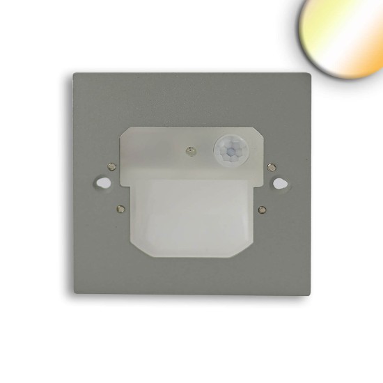 ISOLED LED Wandeinbauleuchte Sys-Wall68 230V, mit PIR Sensor, 2W, Colorswitch 3000/4000/6000K, exkl.Cover