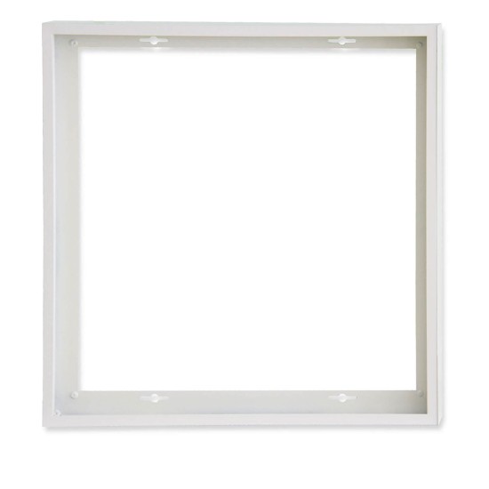 ISOLED Aufbaurahmen weiß RAL 9016, Höhe 5cm, für LED Panels 625x625, steckbare Schnellmontage