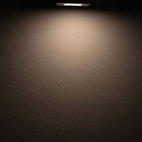 ISOLED LED Möbeleinbaustrahler MiniAMP ALU gebürstet, eckig, 3W, 120°, 24V DC warmweiß 3000K, dimmbar