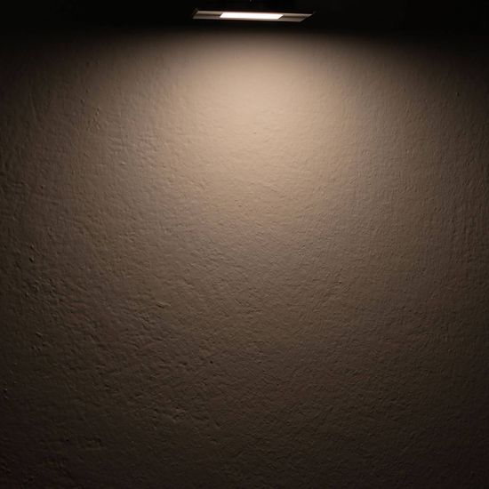 ISOLED LED Möbeleinbaustrahler MiniAMP schwarz, eckig, 3W, 120°, 24V DC warmweiß 3000K, dimmbar