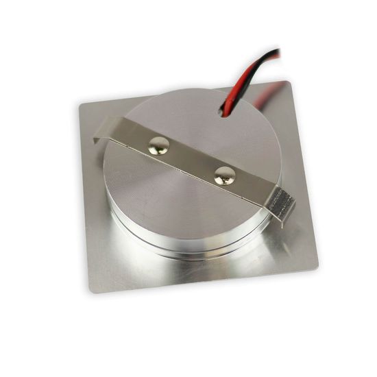 ISOLED LED Möbeleinbaustrahler MiniAMP ALU gebürstet, eckig, 3W, 120°, 24V DC weißdynamisch 1900-5000K, dim