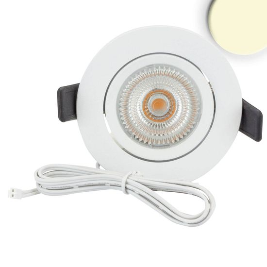ISOLED LED Einbauleuchte Slim68 MiniAMP weiß, rund, 8W, 24V DC, warmweiß, nicht dimmbar