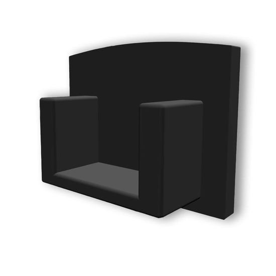 ISOLED Endkappe EC225 für Profil MAXI-AB V2 schwarz, 1 STK