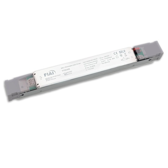 ISOLED LED PWM-Trafo 24V/DC, 0-60W, ultraslim, Push/DALI-2 dimmbar, SELV
