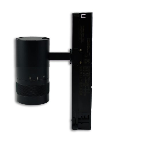 ISOLED 3-Phasen Schienen-Strahler fokussierbar, 12W, 20°-55°, schwarz matt, 4000K, DALI dimmbar