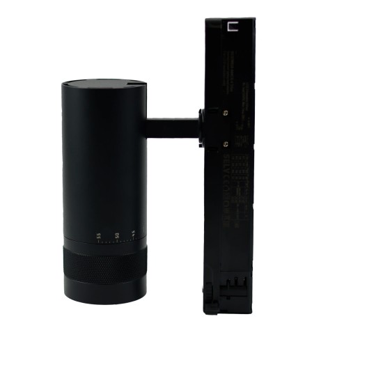 ISOLED 3-Phasen Schienen-Strahler fokussierbar, 24W, 20°-55°, schwarz matt, 4000K, DALI dimmbar