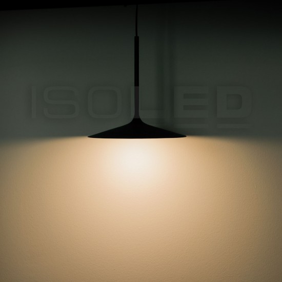 ISOLED Track48 Hängeleuchte Shade 5,5W, 120°, 48V DC, schwarz, 3000K, DALI dimmbar