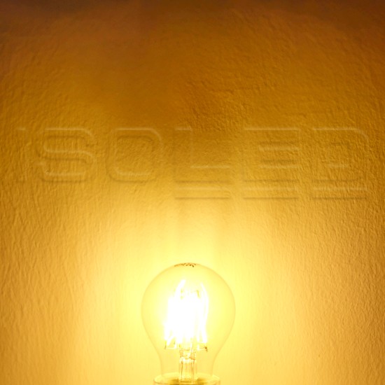 ISOLED E27 LED Lampe A60, 4W, klar, 215 lm/W, warmweiß