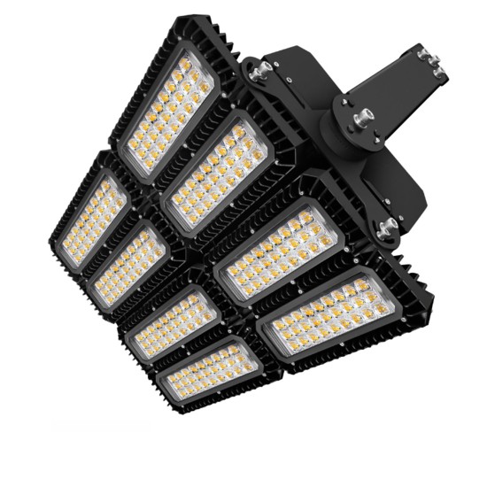 ISOLED LED Flutlicht 900W, 130x40° asymmetrisch, variabel, DALI dimmbar, neutralweiß, IP66