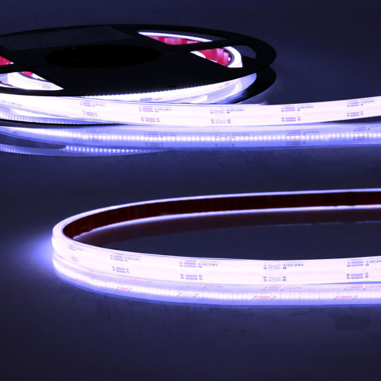 Isoled LED HT RGB COB Flexband für bis zu 100°C Umgebungstemp., 24V DC, 14,4 W, IP68, 5m Rll, 540 LED/m 116386