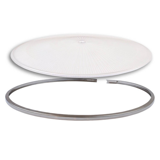 Isoled Scheibe für PC Reflektor der Hallenleuchten Serie FL2, transparent, mit Ring und Feder 116434
