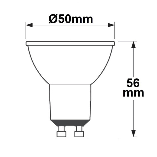 Isoled GU10 LED Strahler 5W, 45°, prismatisch, kaltweiß, dimmbar, CRI90 116450